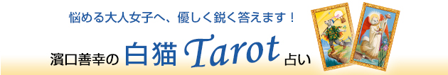  悩める女子に優しく鋭く答えます！濱口善幸の白猫タロット占い